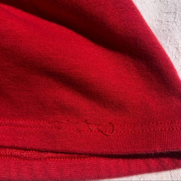 Beautiful red thrifted red wrap top - Picture 5 of 5